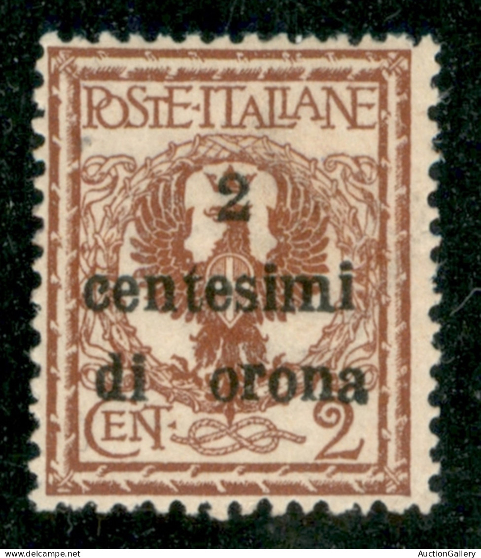 Occupazioni I Guerra Mondiale - Trento E Trieste - 1919 - 2 Cent Su 2 Cent Floreale (2 G) - Lettera Mancante "orona" - G - Sonstige & Ohne Zuordnung