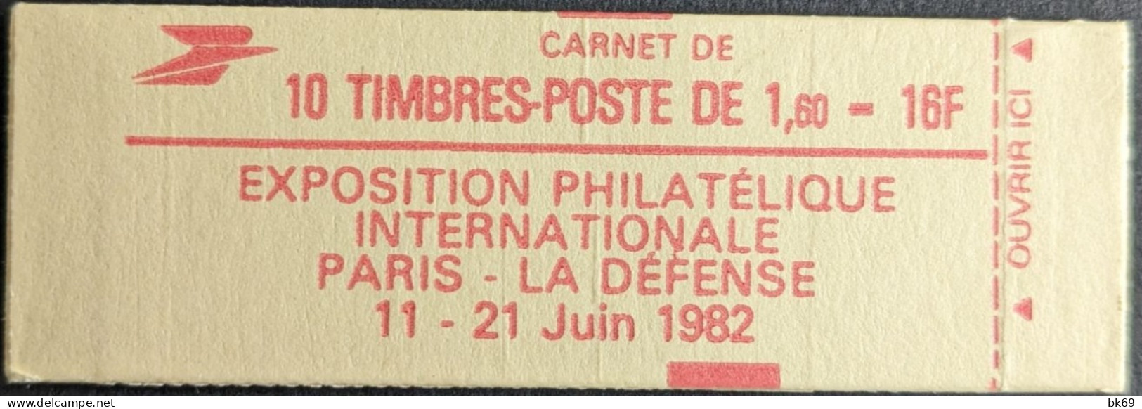 2187 C3 Conf. 9 Carnet Fermé Liberté 1.60F Rouge - Modern : 1959-…