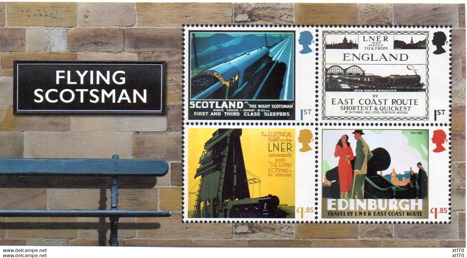 GREAT BRITAIN 2023 Centenary Of The Flying Scotsman M/S - Blocchi & Foglietti