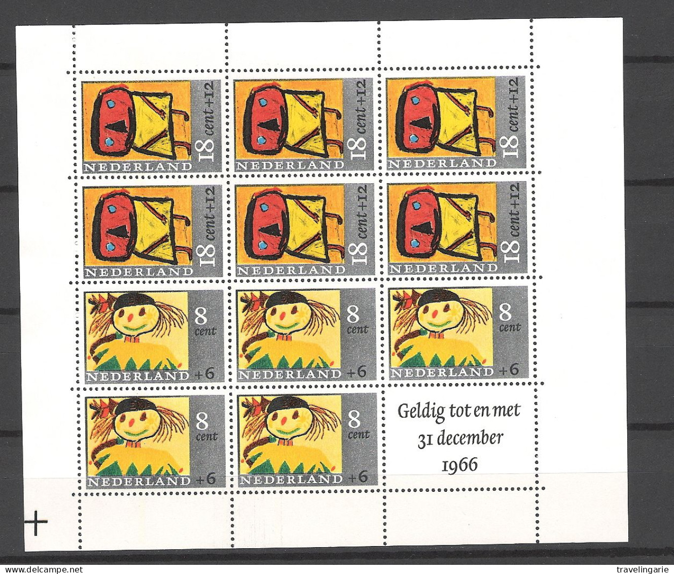 Netherlands 1965  Children  Welfare  S/S MNH ** NVPH 854 Yvert BF3 - Blocks & Sheetlets