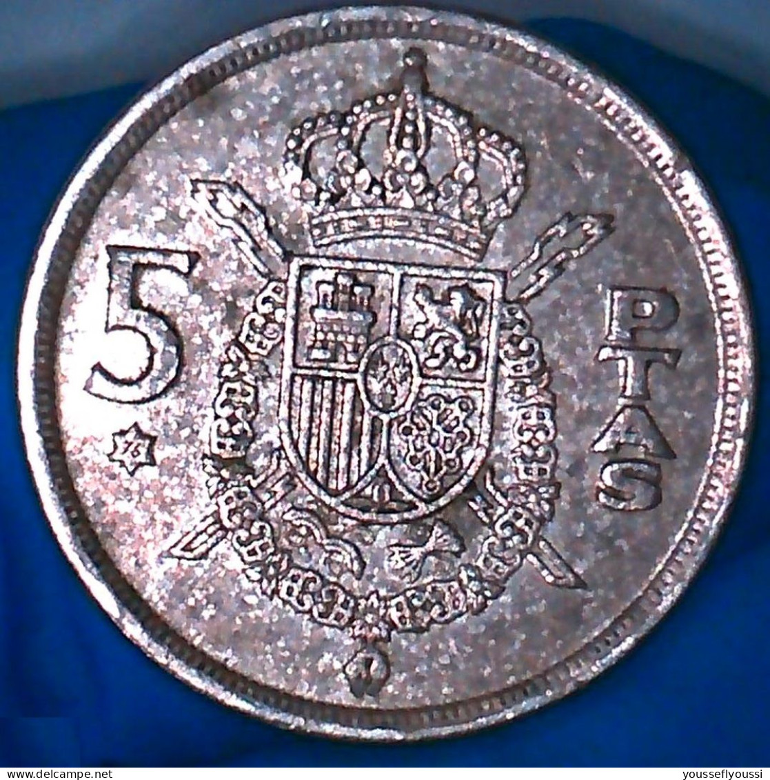 5 Pesetas Del Rey Juan Carlos I, Del Año 1975. Escudo Con Estrella *76 -  Colecciones