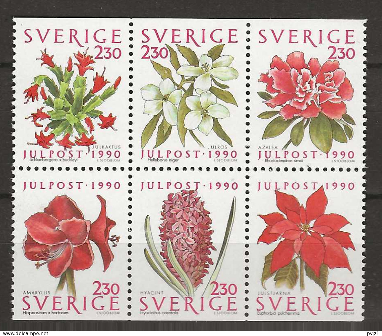 1990 MNH Sweden, Mi 1643-48 Postfris** - Nuevos