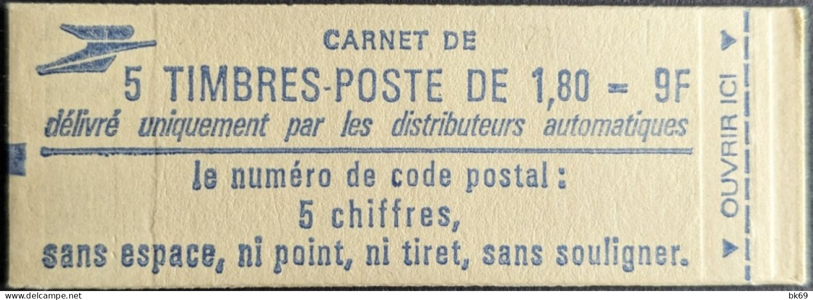 2220 C1 Conf. - Date 6/ 5.8.82 Carnet Fermé Liberté 1.80F Rouge - Moderne : 1959-...