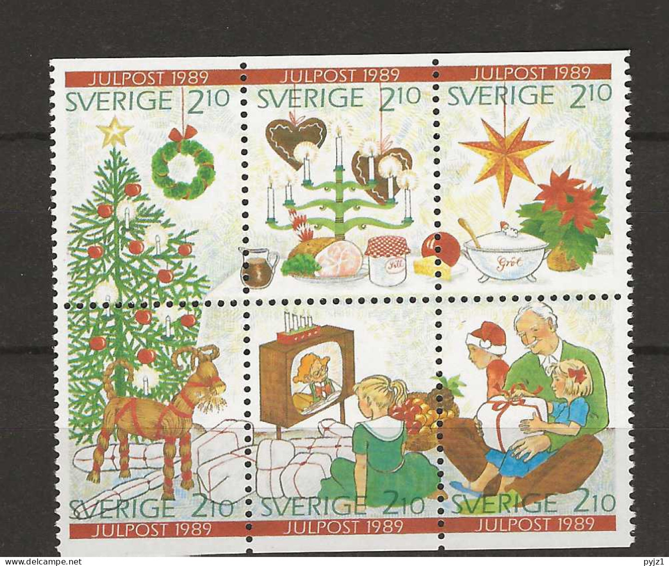 1989 MNH Sweden, Mi 1576-81 Postfris** - Neufs