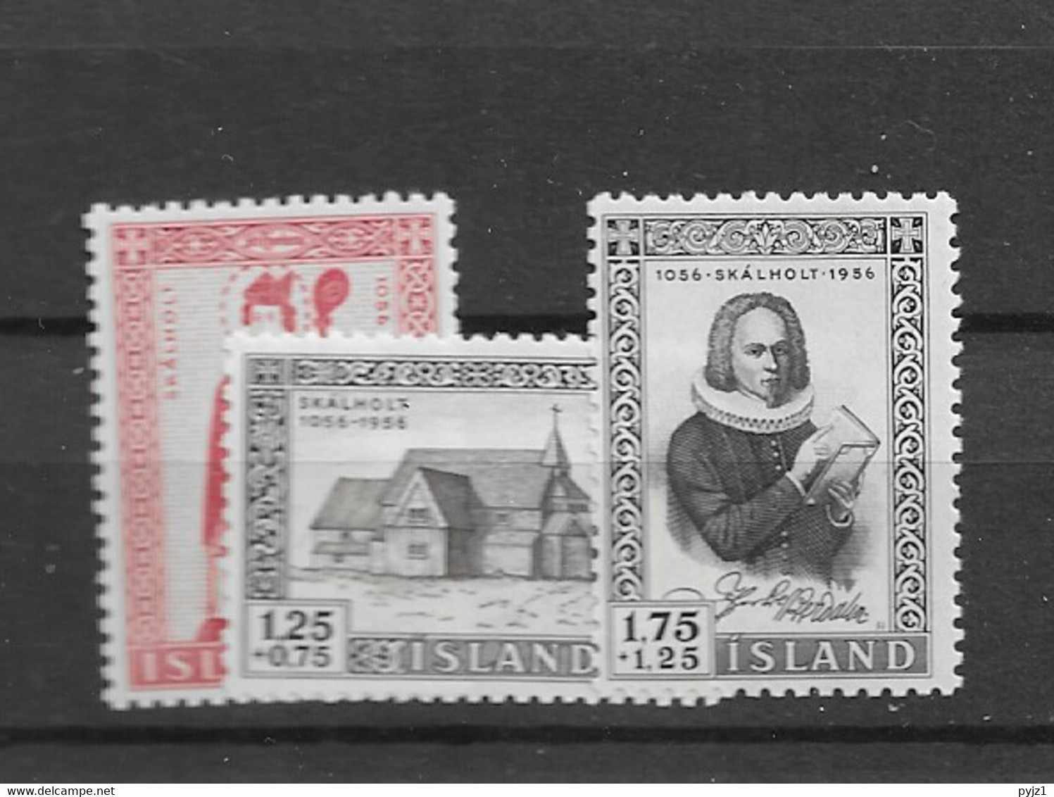 1956 MNH Iceland, Island, Mi 300-2 - Unused Stamps
