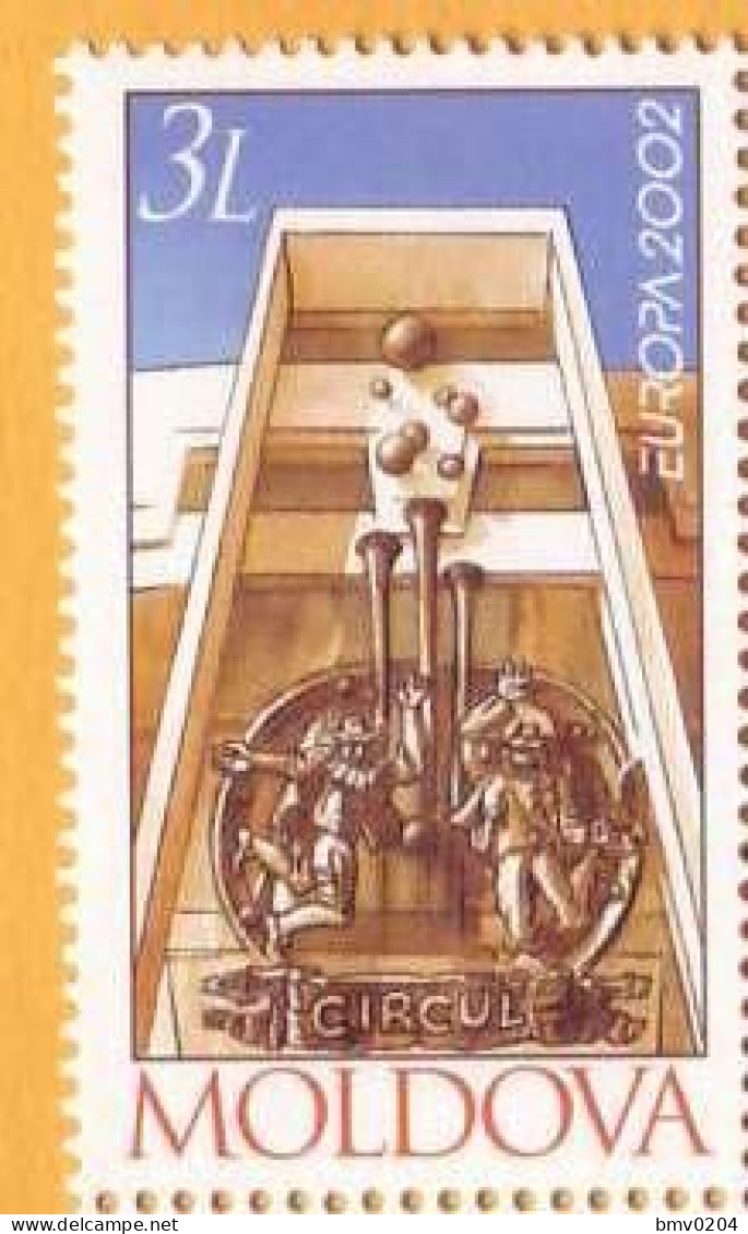 2002 Moldova Moldavie Moldau Europa-cept Circus Building In Chisinau 1v Mint - 2002