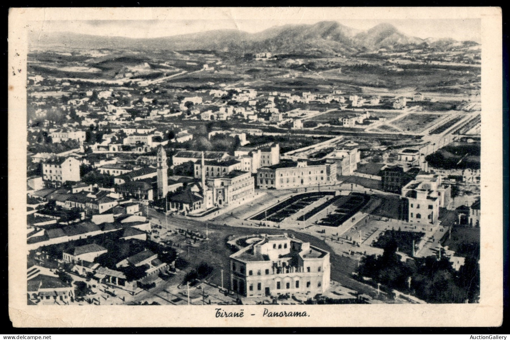 Occupazioni II Guerra Mondiale - Albania - 5 Qind (19) - Cartolina Da Tirana A Taormina Del 22.1.41 - Andere & Zonder Classificatie