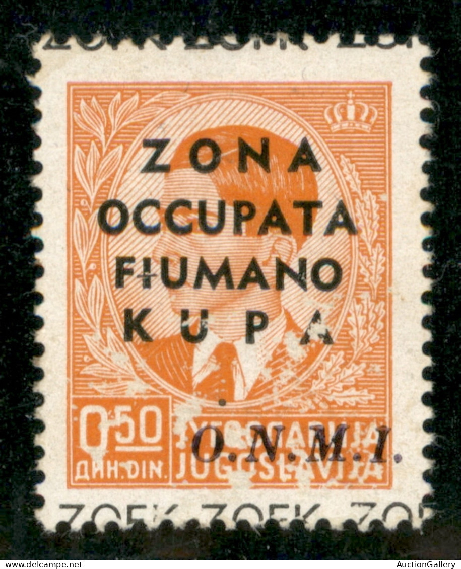 Occupazioni II Guerra Mondiale - Zona Fiumano Kupa - 1941 - 50 Para (32 C) - ONMI A Destra - Abrasioni Al Recto Tipiche  - Sonstige & Ohne Zuordnung