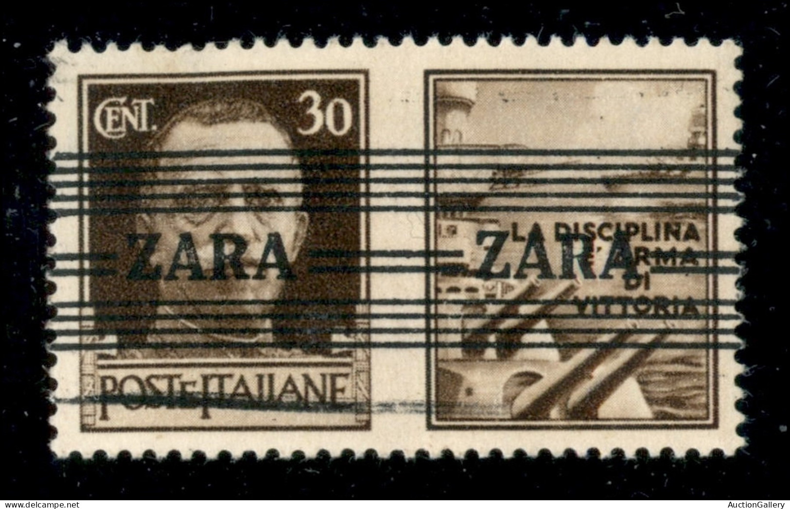 Occupazioni Straniere Di Territori Italiani - Occupazione Tedesca - Zara - 1943 - 30 Cent Marina (31/I) - Tratto Tipogra - Autres & Non Classés