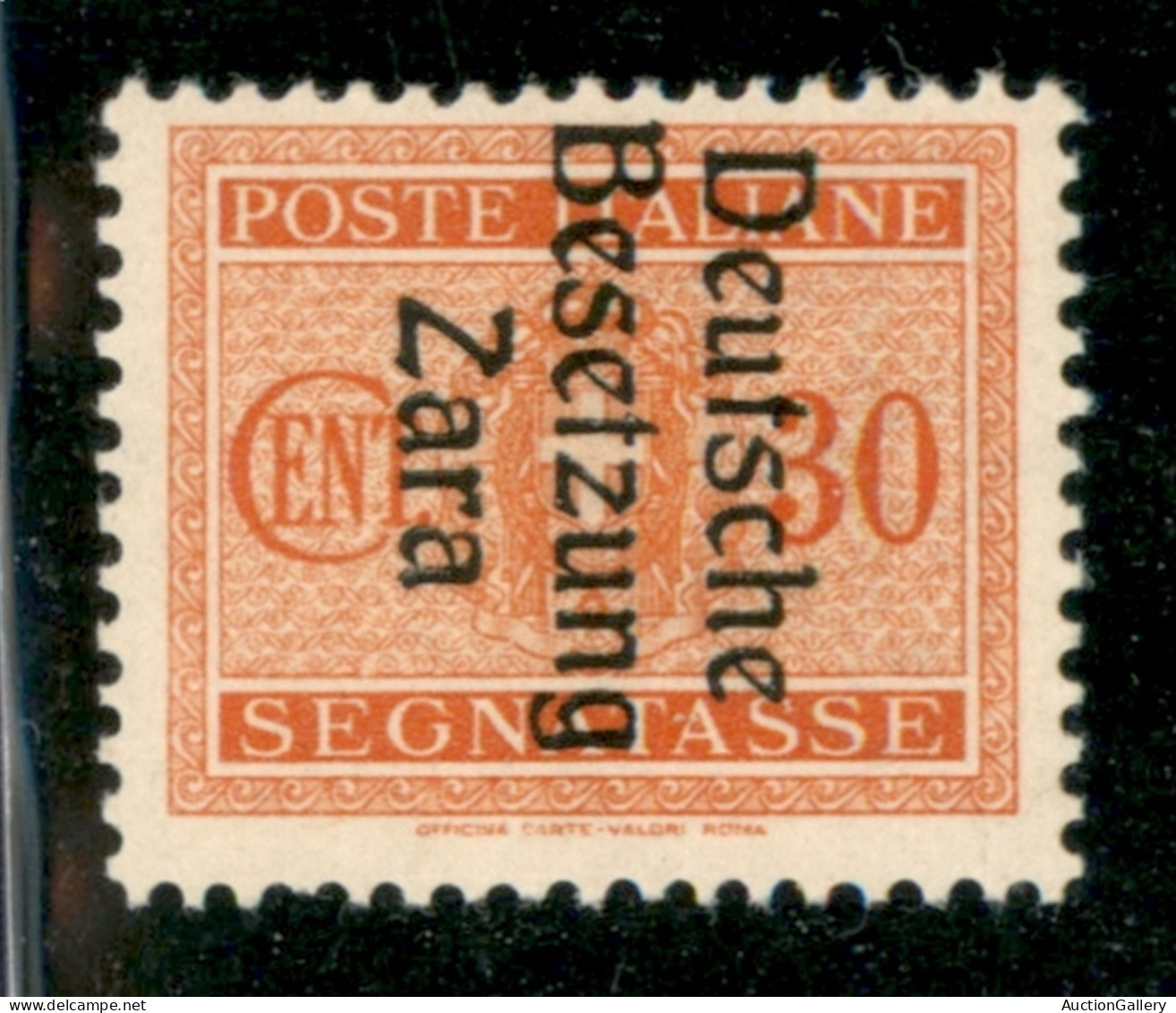 Occupazioni Straniere Di Territori Italiani - Occupazione Tedesca - Zara - 1943 - 30 Cent Segnatasse (5/I) - Gomma Integ - Sonstige & Ohne Zuordnung