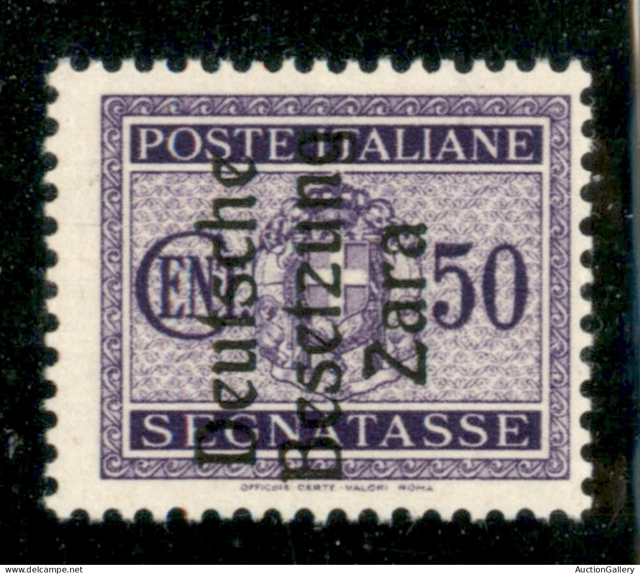 Occupazioni Straniere Di Territori Italiani - Occupazione Tedesca - Zara - 1943 - 50 Cent Segnatasse (7/I) - Gomma Integ - Other & Unclassified