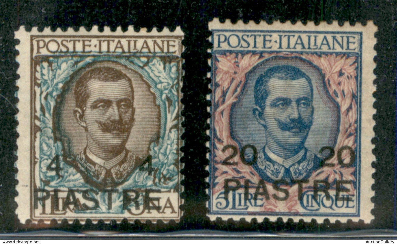 Uffici Postali All'Estero - Levante - Costantinopoli - 1908 - Soprastampati IV Emissione Locale (18/19) - Serie Completa - Other & Unclassified