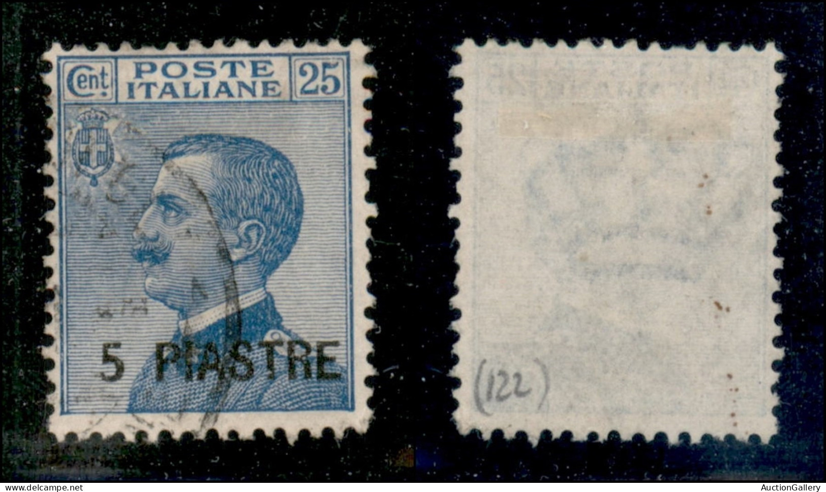 Uffici Postali All'Estero - Levante - Costantinopoli - 1921 - 5 Piastre Su 25 Cent (31) Usato (180) - Otros & Sin Clasificación