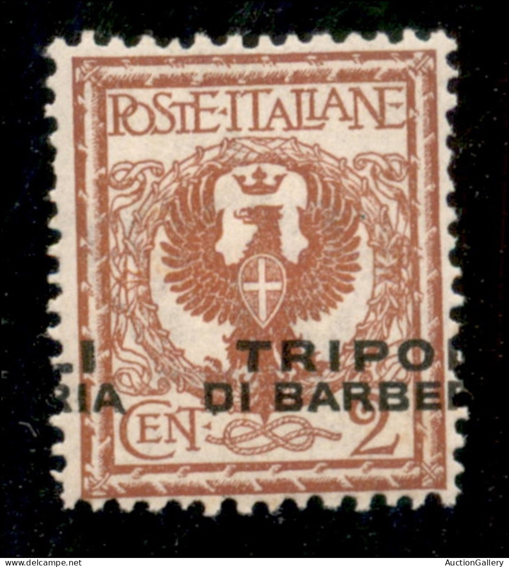 Uffici Postali All'Estero - Levante - Tripoli Di Barberia - 2 Cent (12c) Soprastampa Spostata (a Cavallo) - Gomma Integr - Other & Unclassified