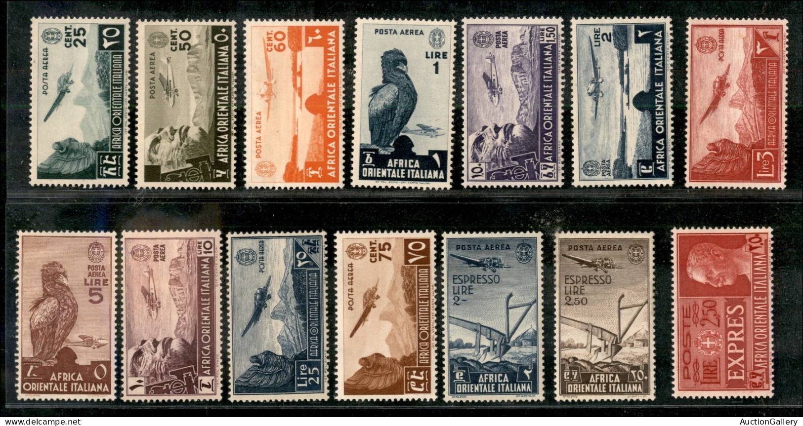 Colonie - Africa Orientale Italiana - 1938 - Pittorica (1/20 + Aerea 1/13 + Espressi 1/2) - Emissione Completa - Insieme - Andere & Zonder Classificatie