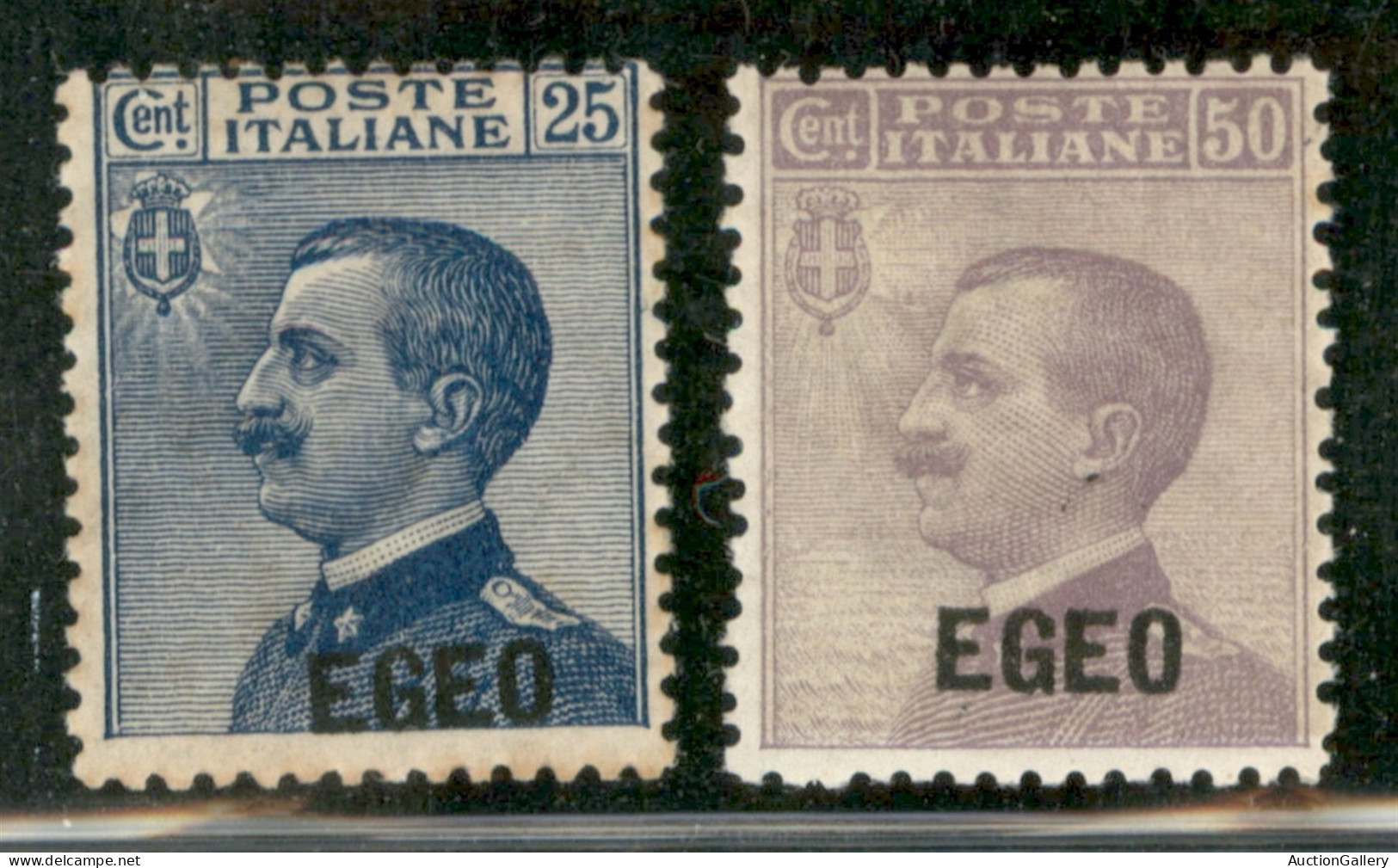 Colonie - Egeo - Emissioni Generali - 1912 - Michetti Soprastampati (1/2) - Serie Completa - Gomma Integra - Autres & Non Classés