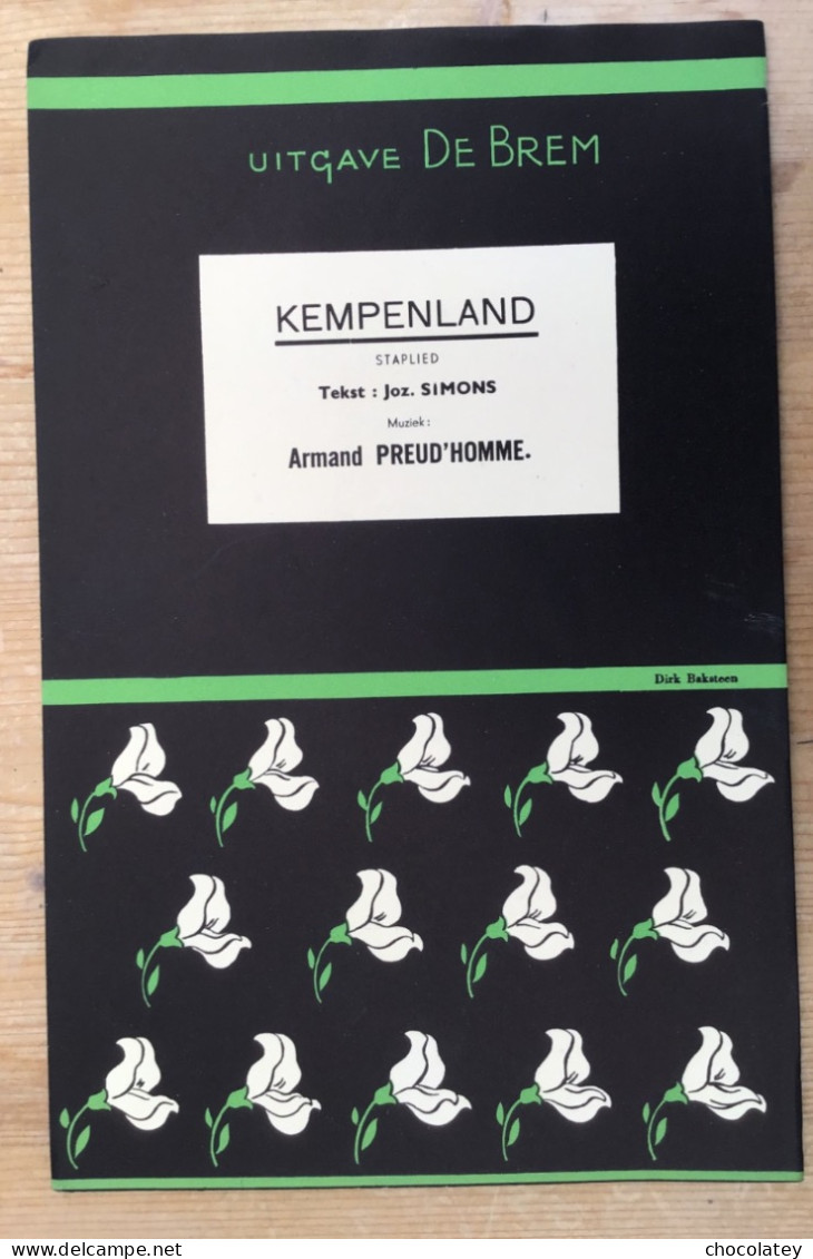 Kempenland Jozef Simons Armand Preud,homme - Scores & Partitions