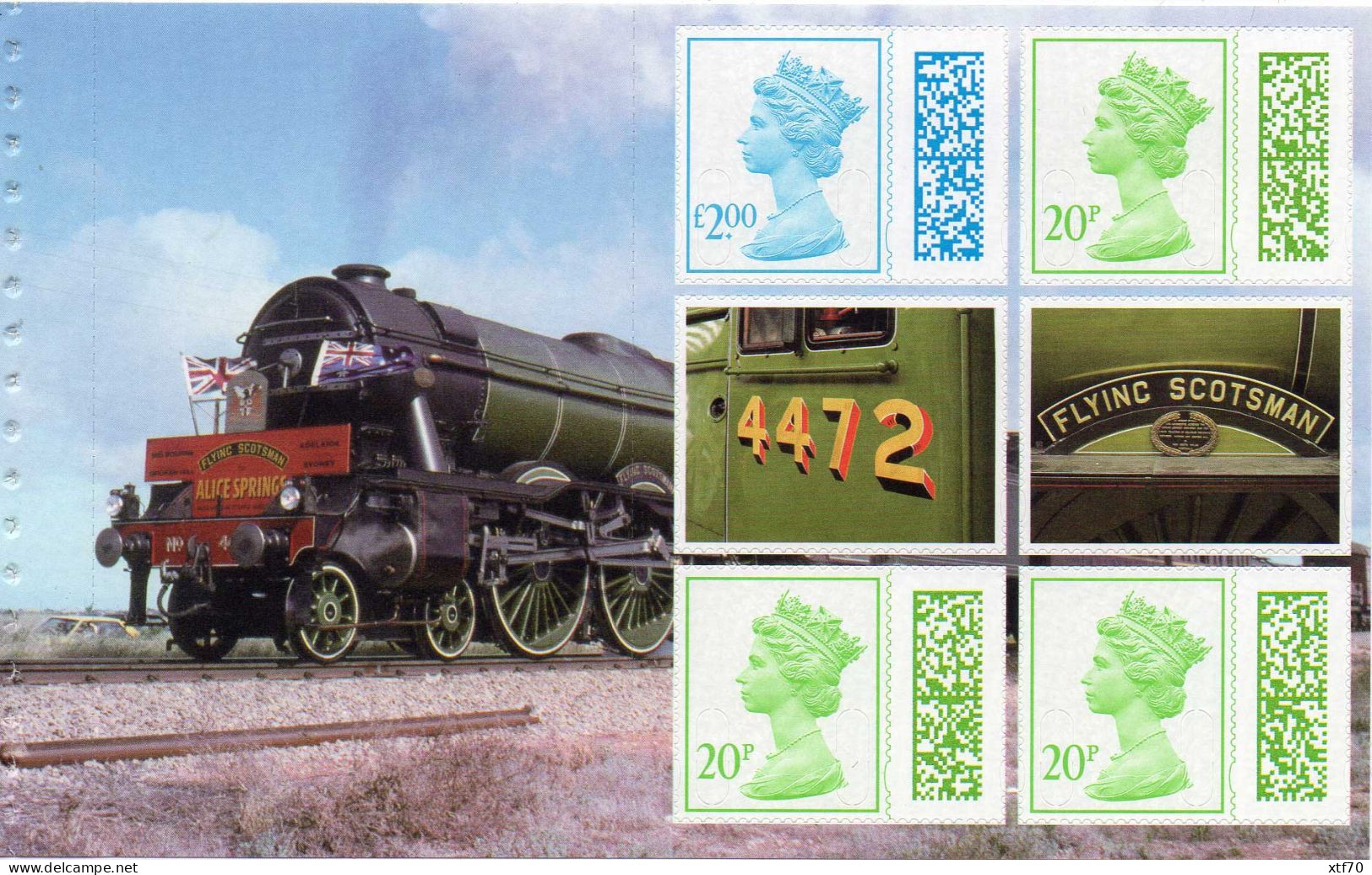 GREAT BRITAIN 2023 Centenary Of The Flying Scotsman Prestige Bklt Pane V4720ab - Carnets