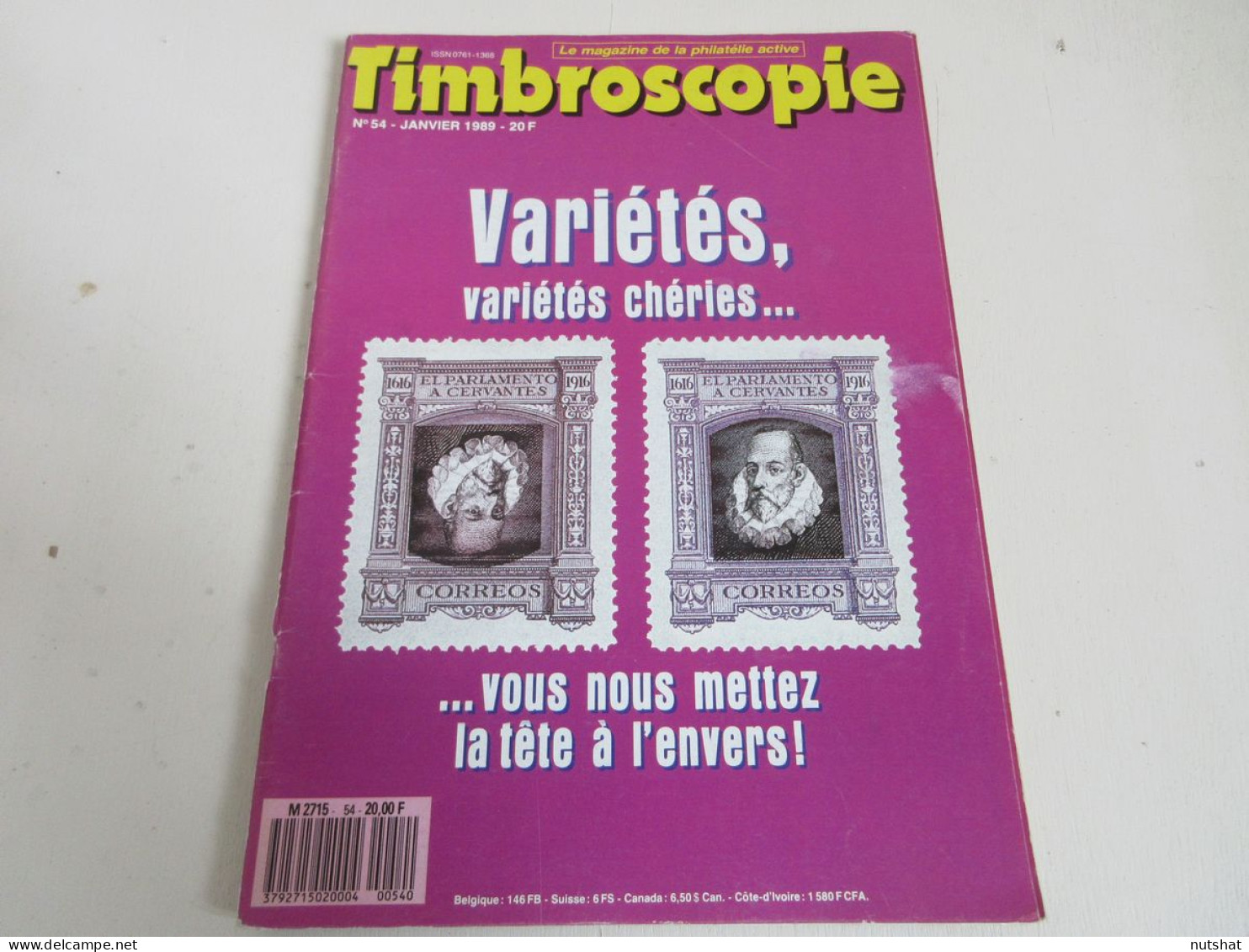 TIMBROSCOPIE 054 01.1989 NOUVEAUTES EUROPE OUTRE-MER NOEL Le IIIeme REICH DOUANE - Other & Unclassified