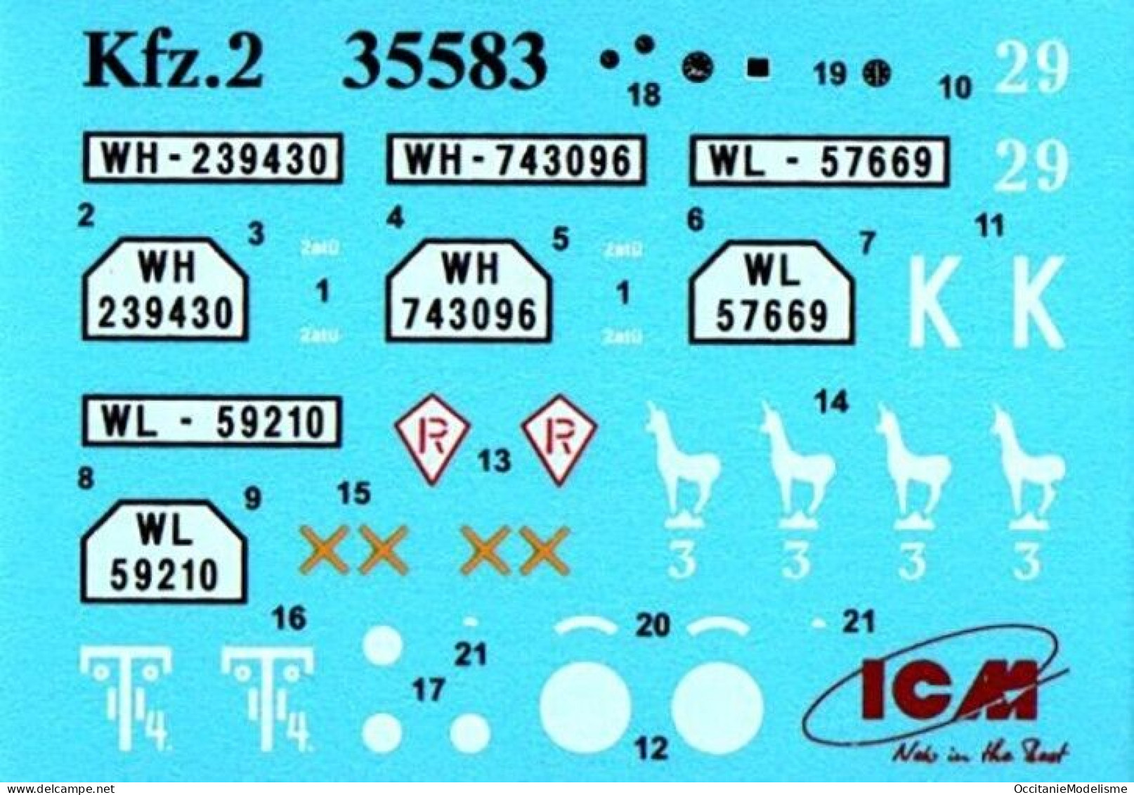 ICM - Coffret Battle of France Sd.Kfz.251 radio + blindé + voiture + 12 fig maquettes réf. DS3515 Neuf NBO 1/35