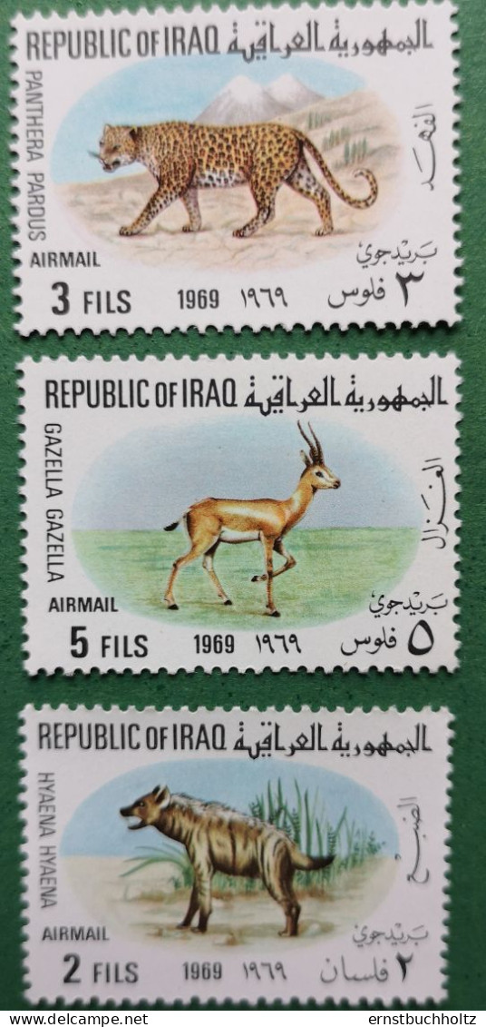 Irak Iraq 1969 Wildtiere Mi 566/70** Im Angebot Nur Die 3v Säuger - Iraq