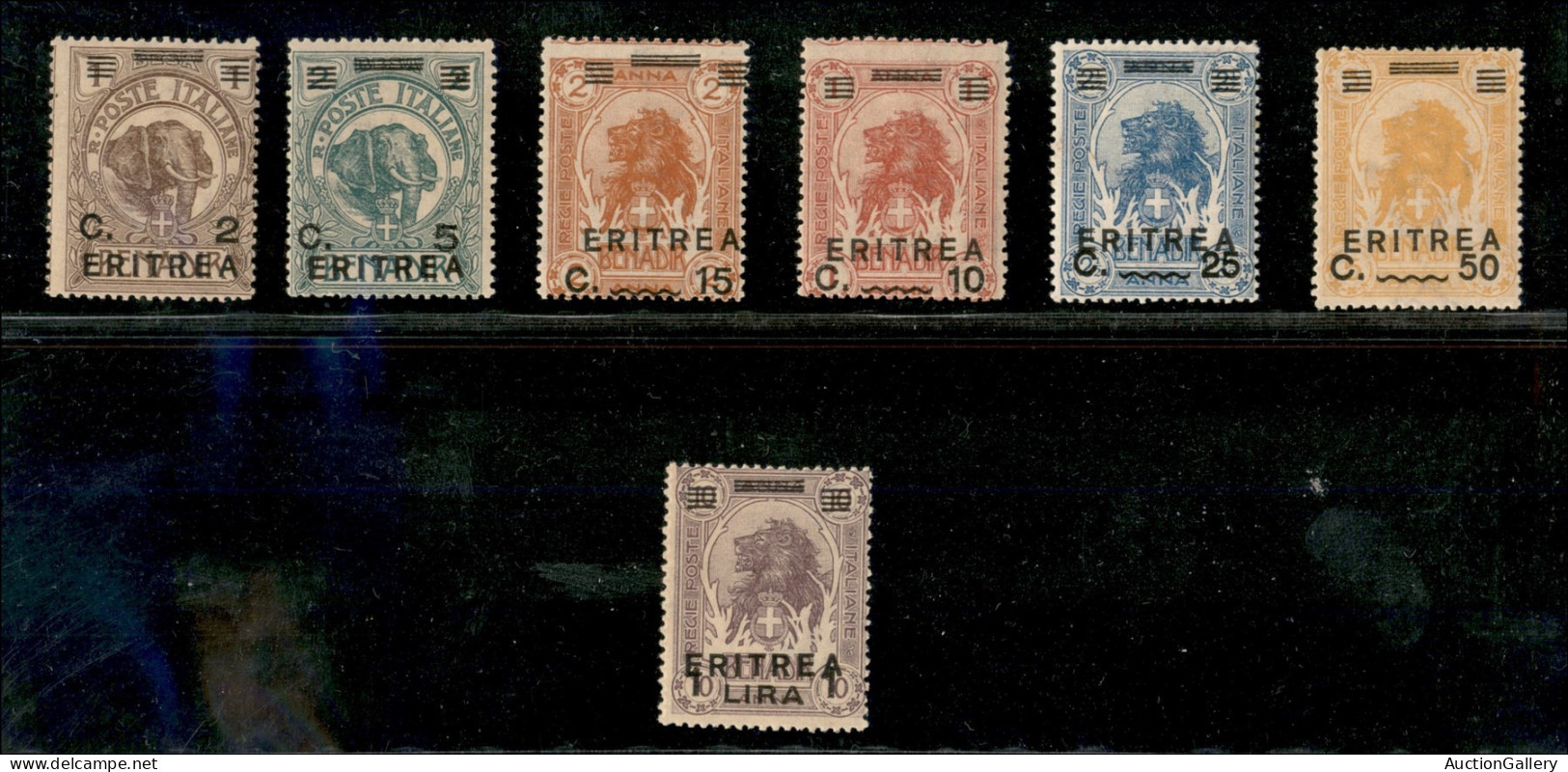 Colonie - Eritrea - 1922 - Soprastampati (54/60) - Serie Completa - Gomma Integra - Other & Unclassified