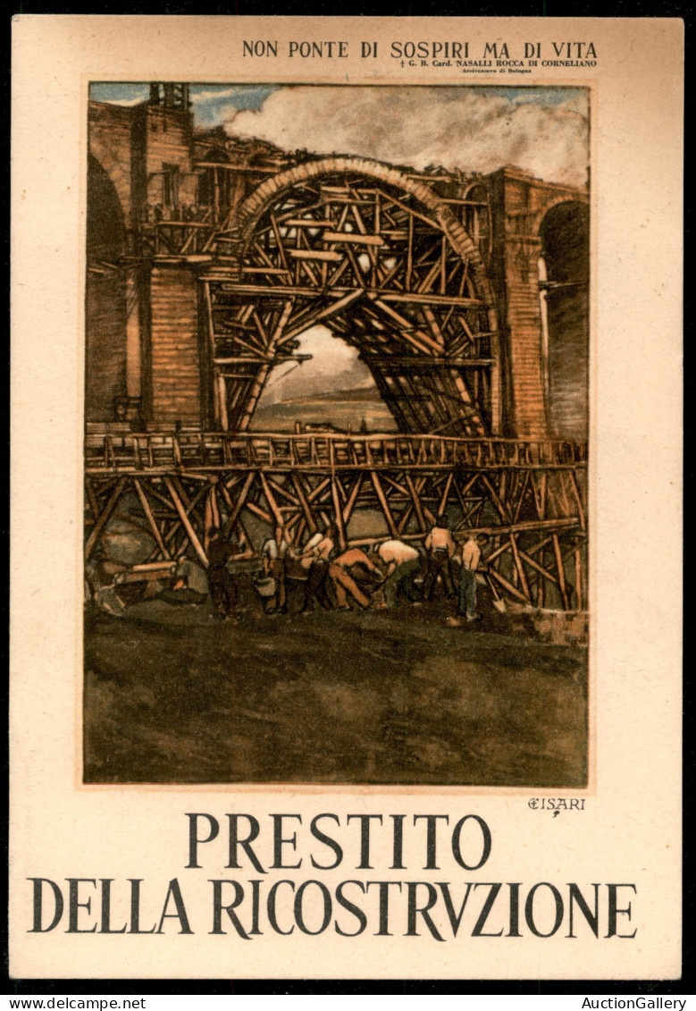 Repubblica - Serie Completa Avvento (566/573) Su Sei Cartoline Celebrative Prestito Della Ricostruzione - Autres & Non Classés