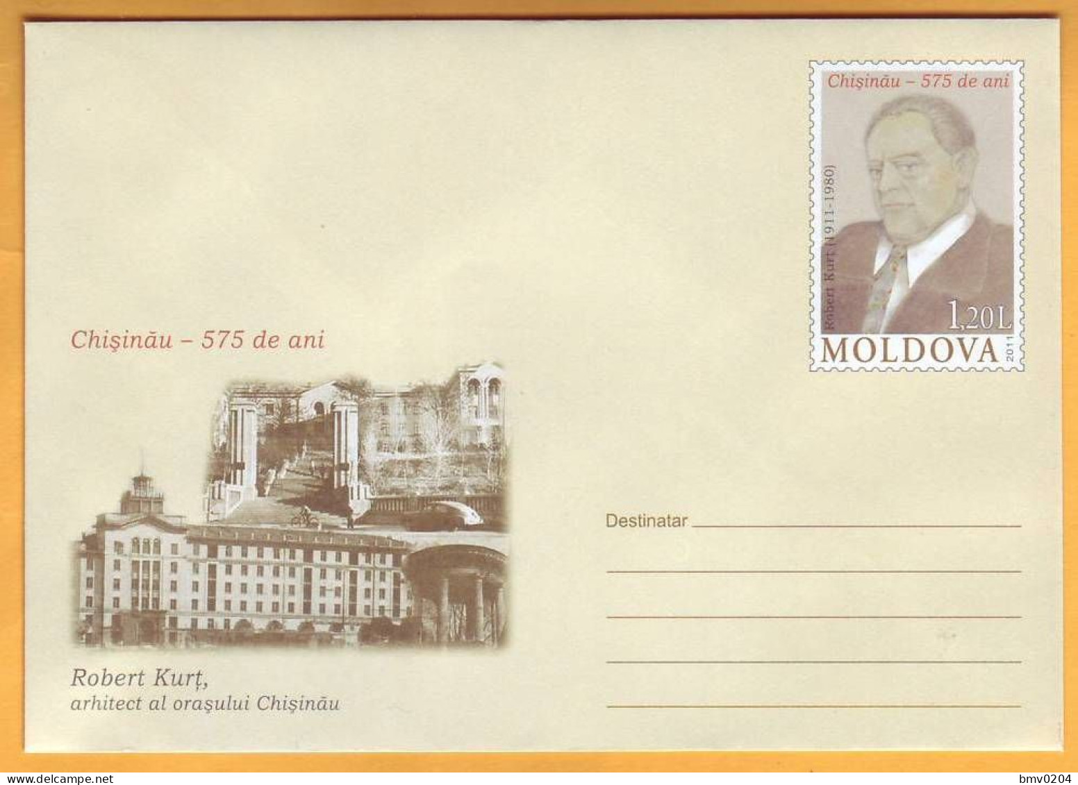 2011 Moldova Moldavie   Robert Kurtz. Architect Chisinau. German Colonists. Bessarabia. Bicycling. Romania.mint - Moldavie