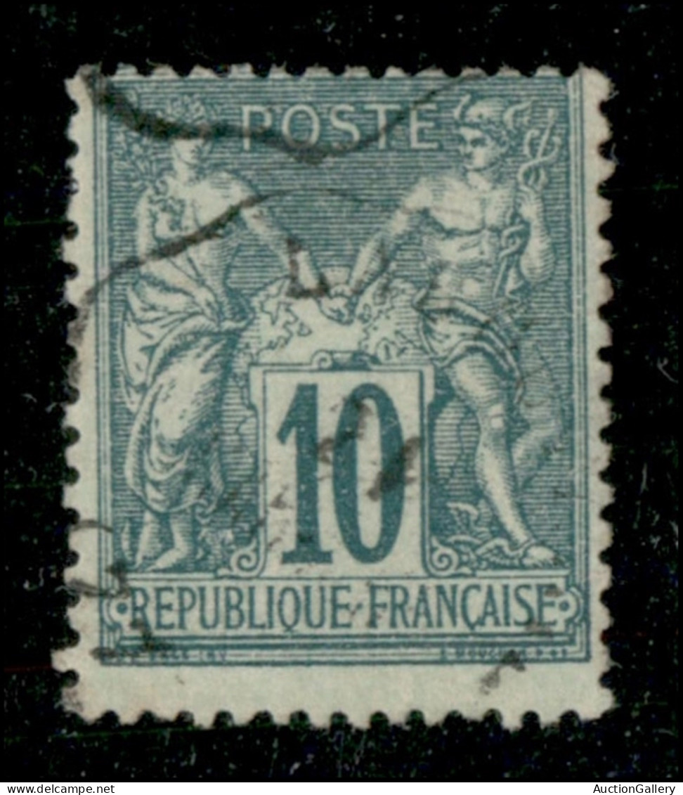 EUROPA - FRANCIA - 1876 - 10 Cent (60 - Secondo Tipo) Usato - Andere & Zonder Classificatie