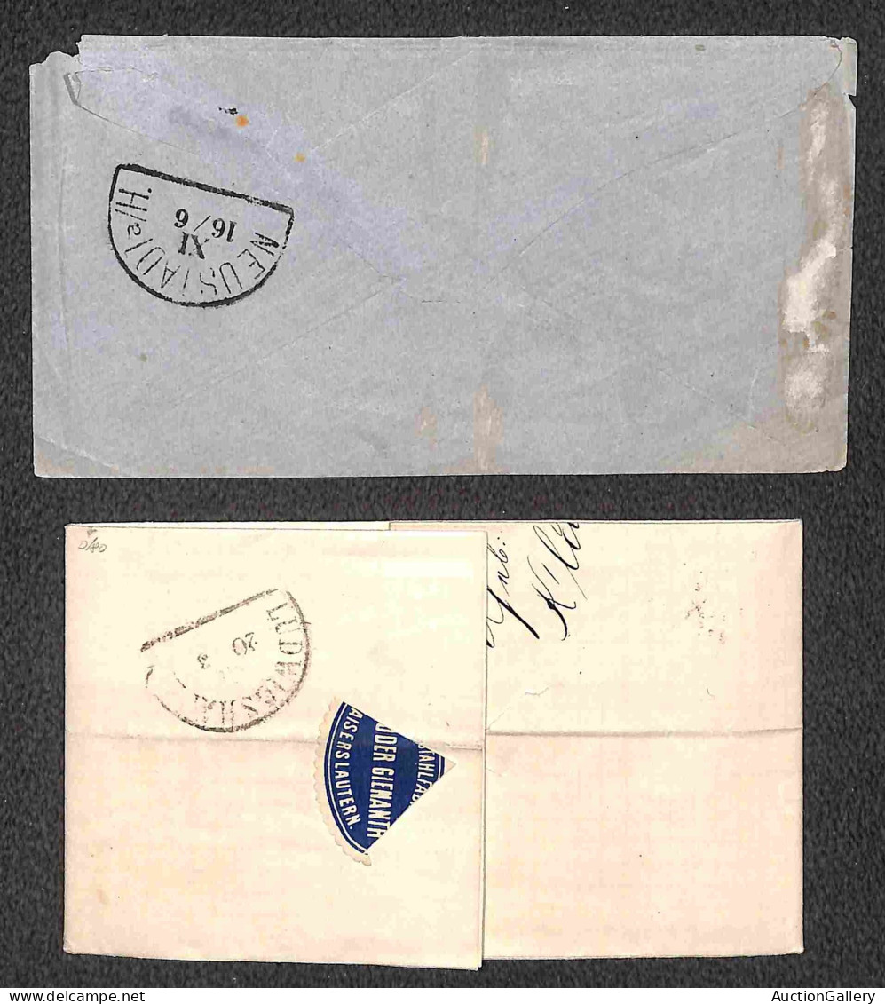 EUROPA - GERMANIA - 1868/1869 - Insieme Di 9 Oggetti Postali Affrancati Col 3 Kreuzer Stemma (16) - Da Esaminare - Andere & Zonder Classificatie