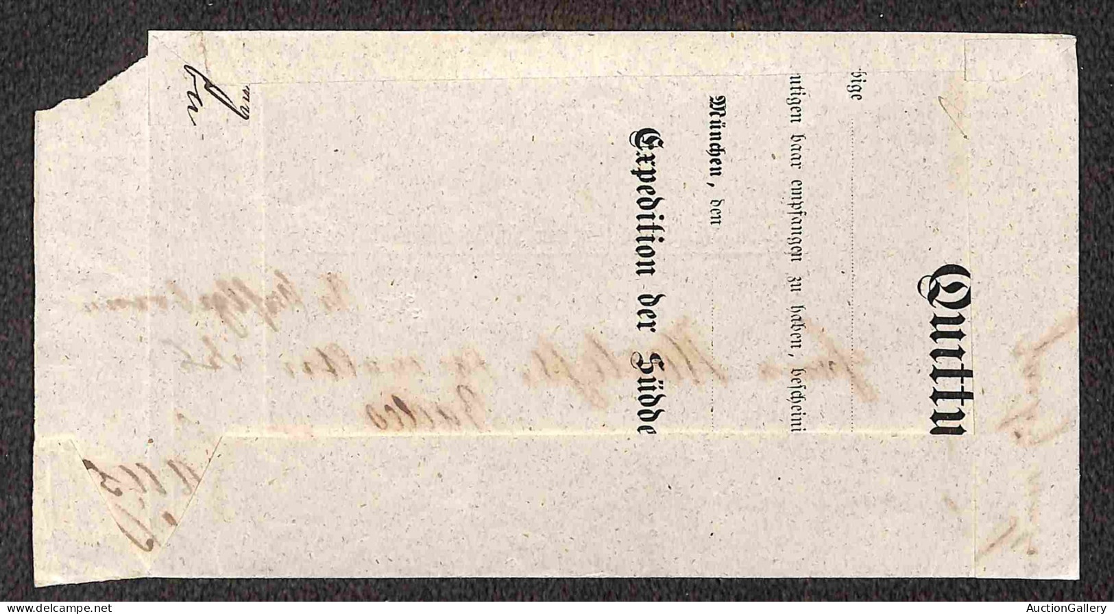 EUROPA - GERMANIA - 1868/1869 - Insieme di 9 oggetti postali affrancati col 3 kreuzer Stemma (16) - da esaminare