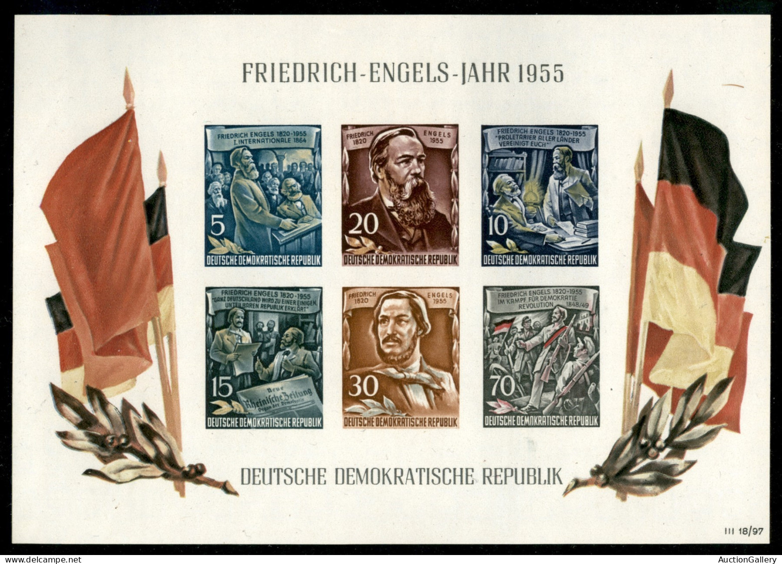 EUROPA - GERMANIA - 1955 - Foglietto Engels (Block 13) - Gomma Integra - Other & Unclassified