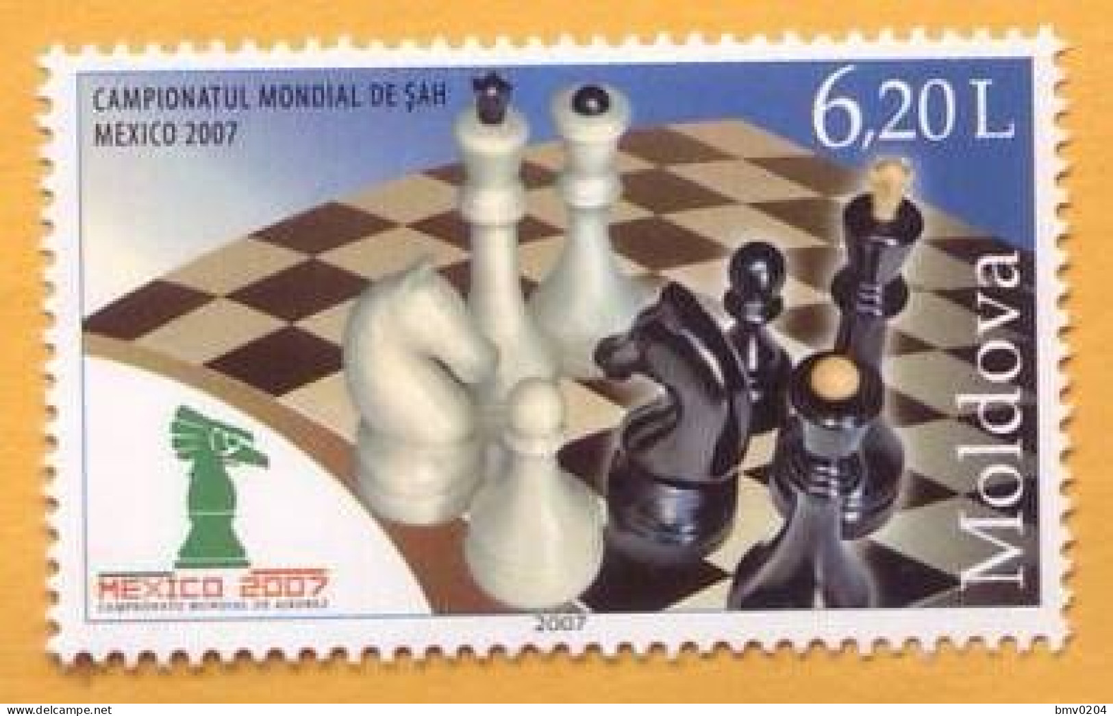 2007 Moldova Moldavie Moldau World Chess Championship. Mexico City. 1v Mint - Schach