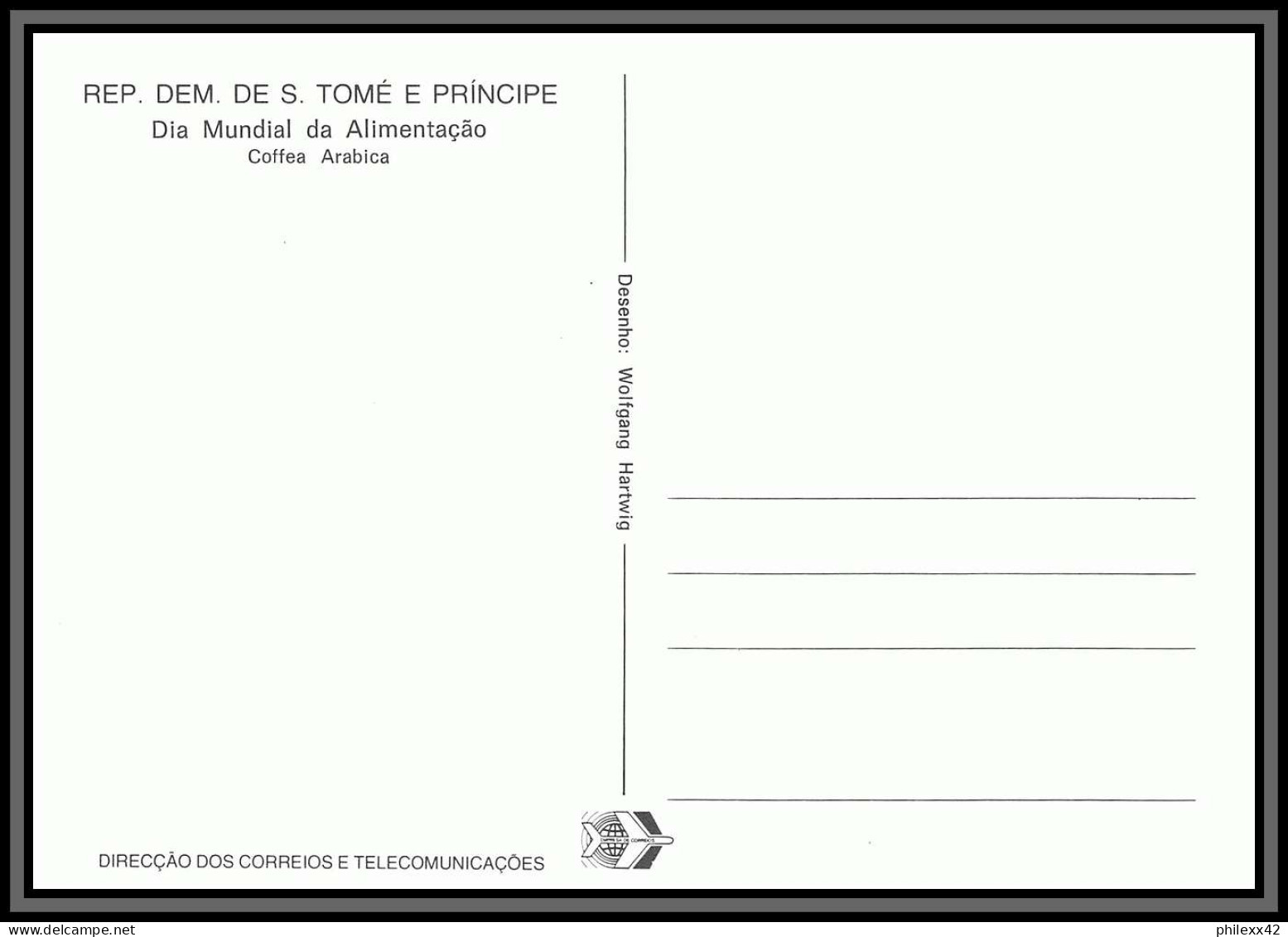 5851 Carte Maximum (card) S Tome E Principe Mi N°744/749 Fruits Fruts 1981 Ananas Café Cacao Mangue Fdc Coffee - Fruits