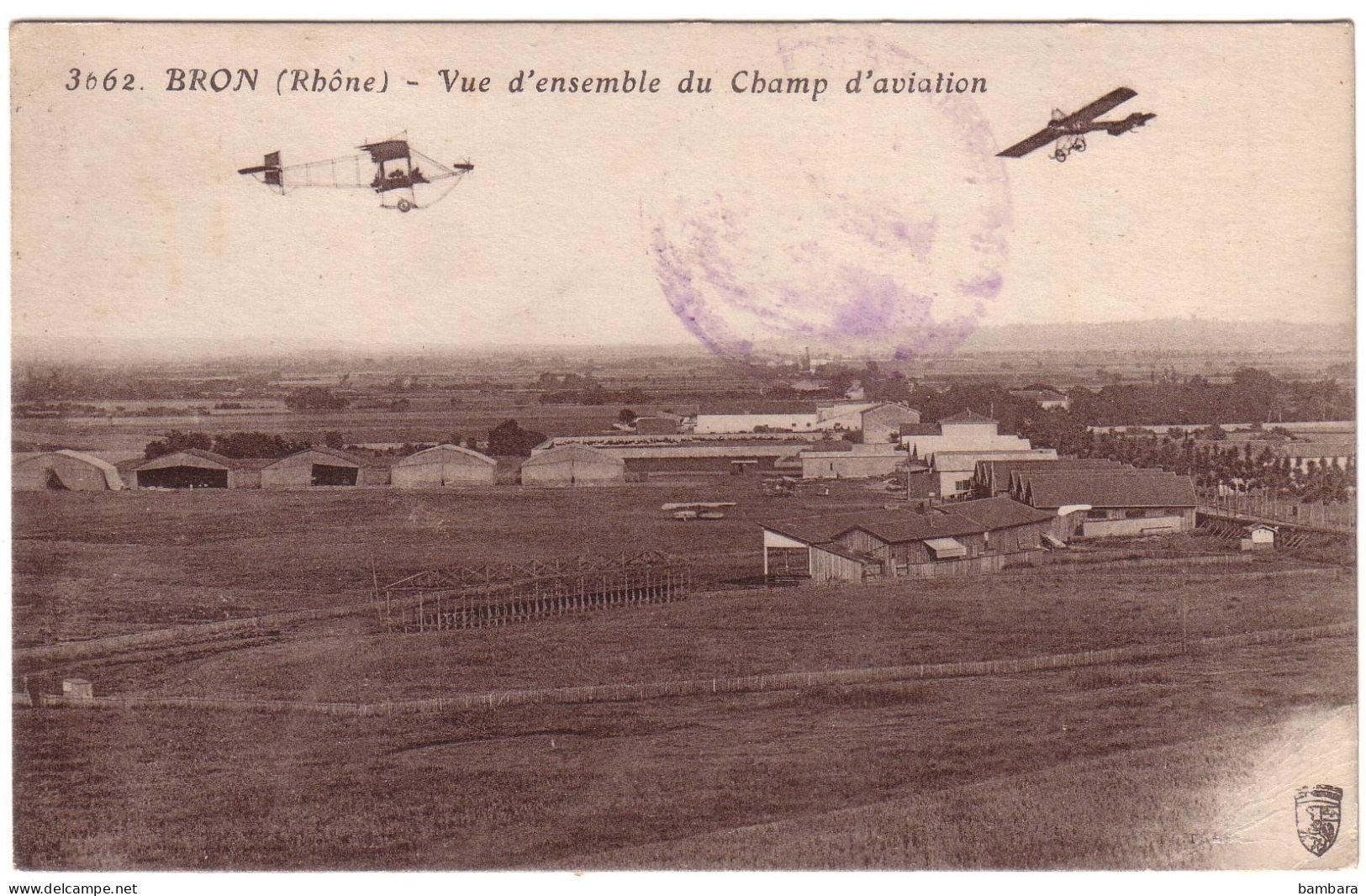 BRON - Vue D'ensemble Du Champ D'Aviation. - Bron