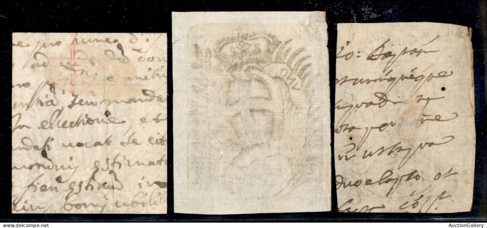 PREFILATELICHE - 1710/1798 - Carta Bollata - Insieme Di 5 Bolli Diversi Del Periodo - Sonstige & Ohne Zuordnung