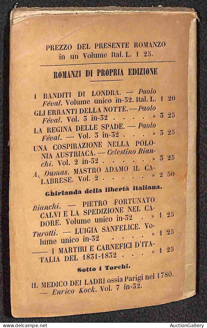 DOCUMENTI/VARIE - 1863 - Ciceruacchio/Il Popolano Di Roma (per Felice Venosta) - Libro Di 160 Pagine Copertinato (10x16) - Sonstige & Ohne Zuordnung