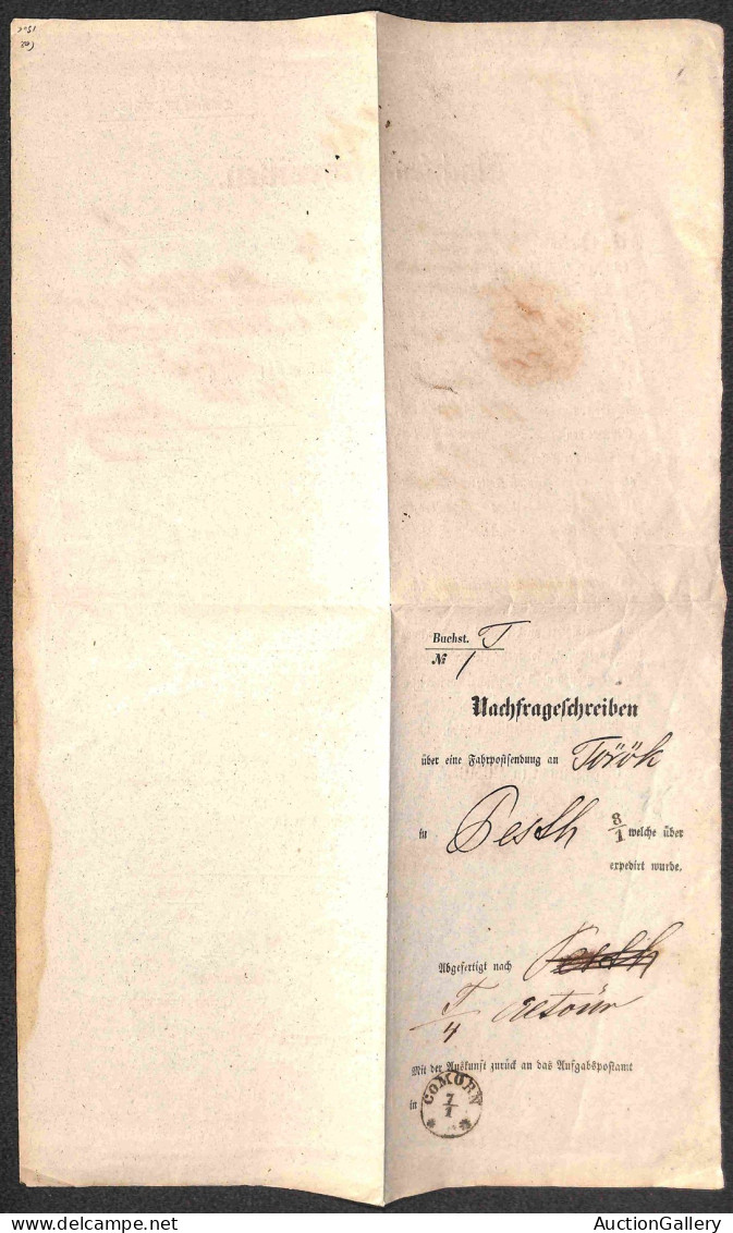 DOCUMENTI/VARIE - Cormon - Nachfrageschreiben Per Pesch Del 7 Gennaio 1862 - Autres & Non Classés