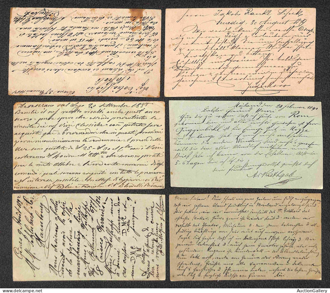 LOTTI & COLLEZIONI - REGNO - INTERI - 1861/1929 - Insieme di 34 cartoline usate