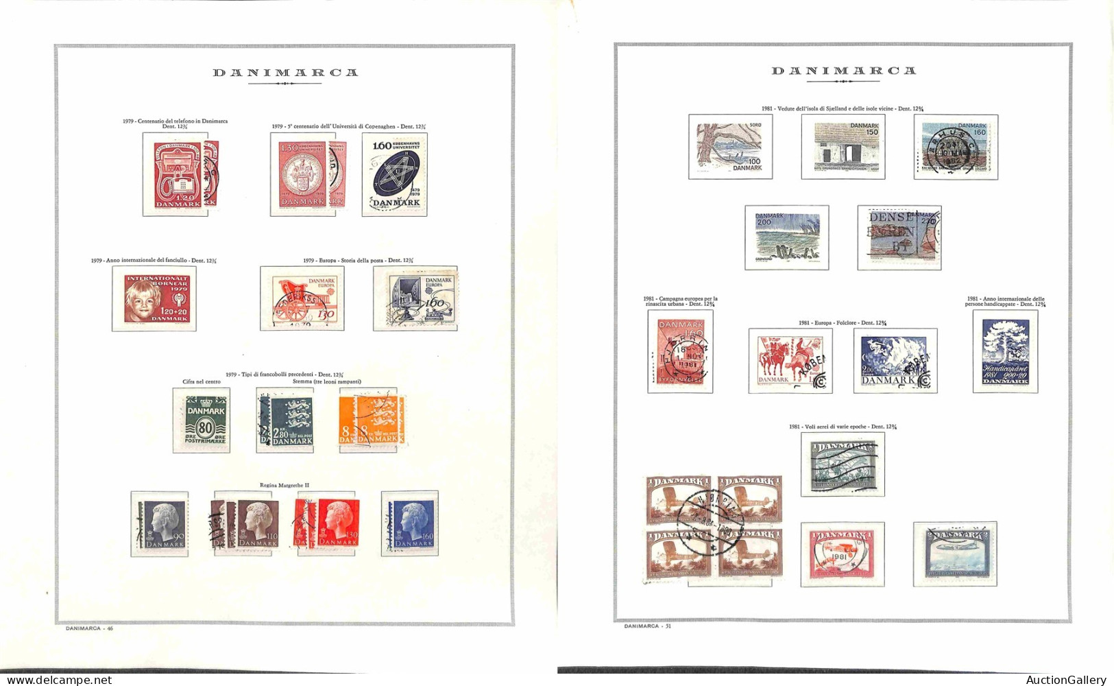 LOTTI & COLLEZIONI - DANIMARCA - 1851/1997 - Collezione Mista Nuova E Usata In Album Marini - Merita Esame - Autres & Non Classés