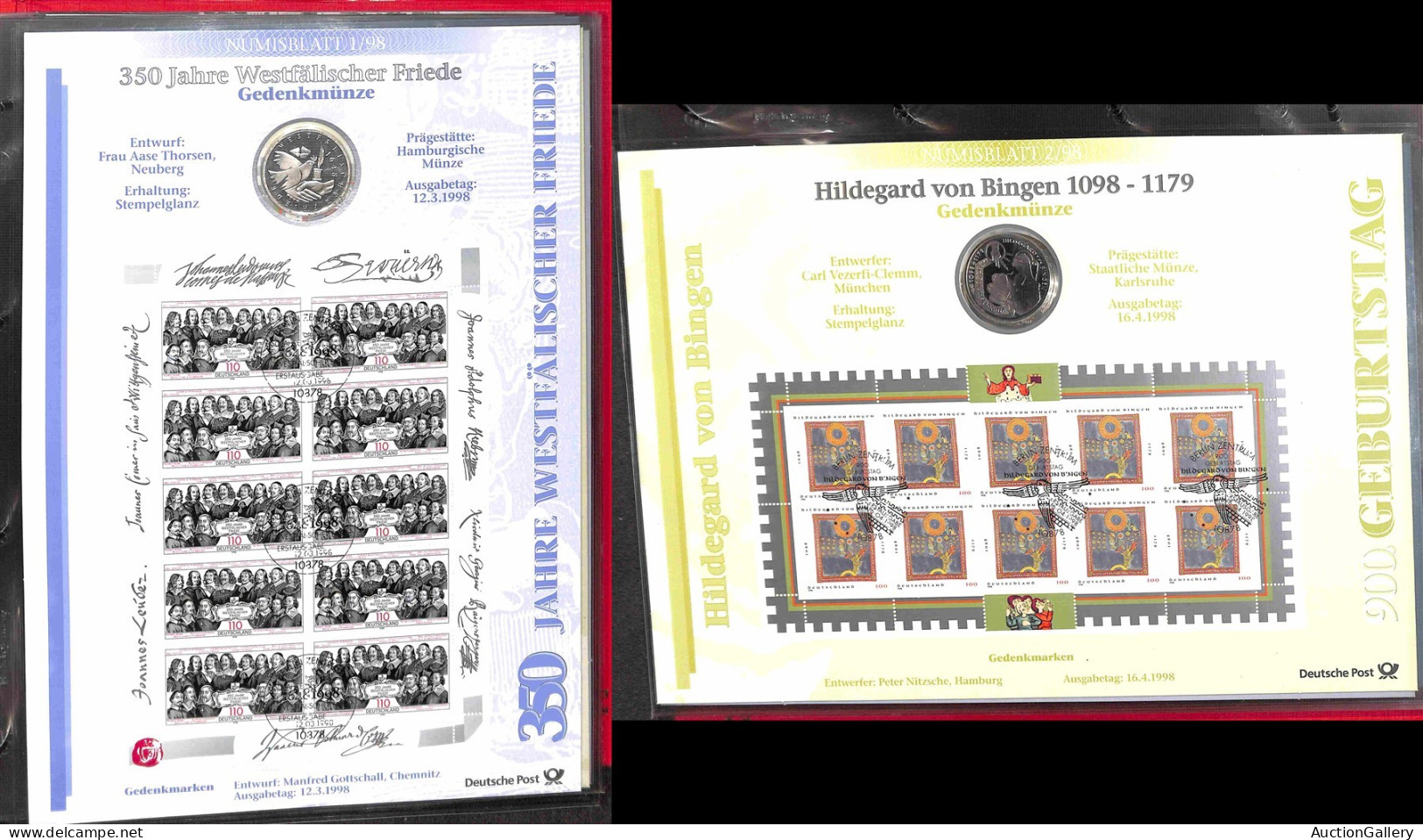 LOTTI & COLLEZIONI - NUMISBLATT - 1997/2002 - Collezione Di 17 Diversi In Album - Other & Unclassified