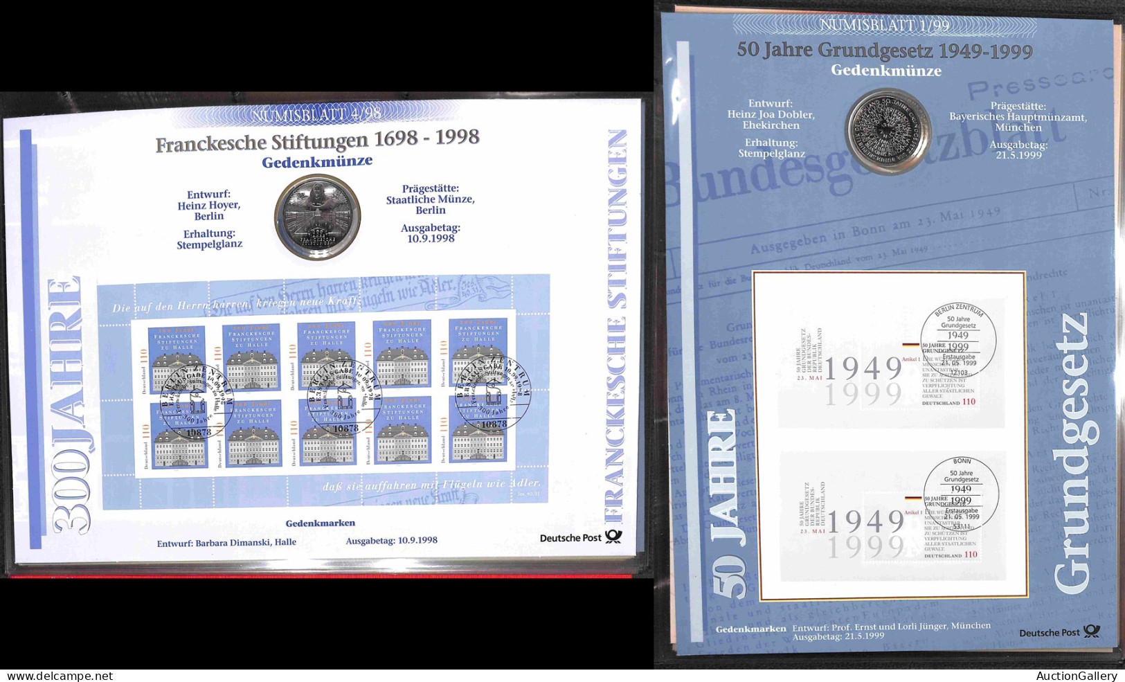 LOTTI & COLLEZIONI - NUMISBLATT - 1997/2002 - Collezione Di 17 Diversi In Album - Other & Unclassified