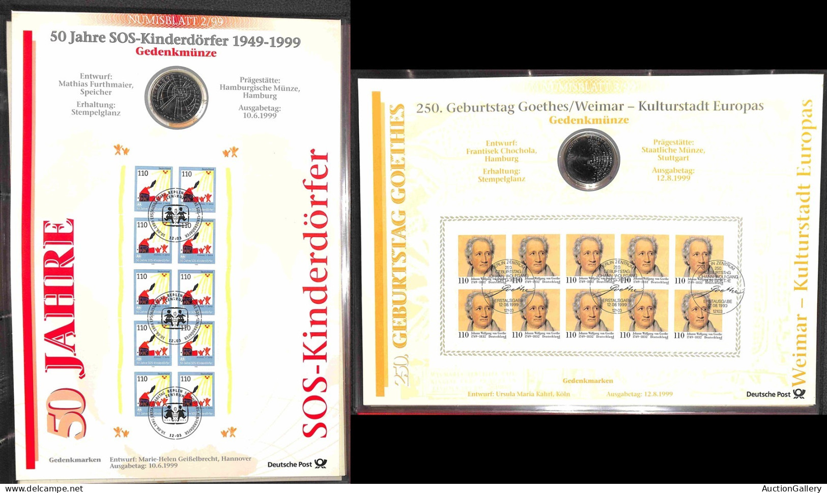 LOTTI & COLLEZIONI - NUMISBLATT - 1997/2002 - Collezione Di 17 Diversi In Album - Andere & Zonder Classificatie