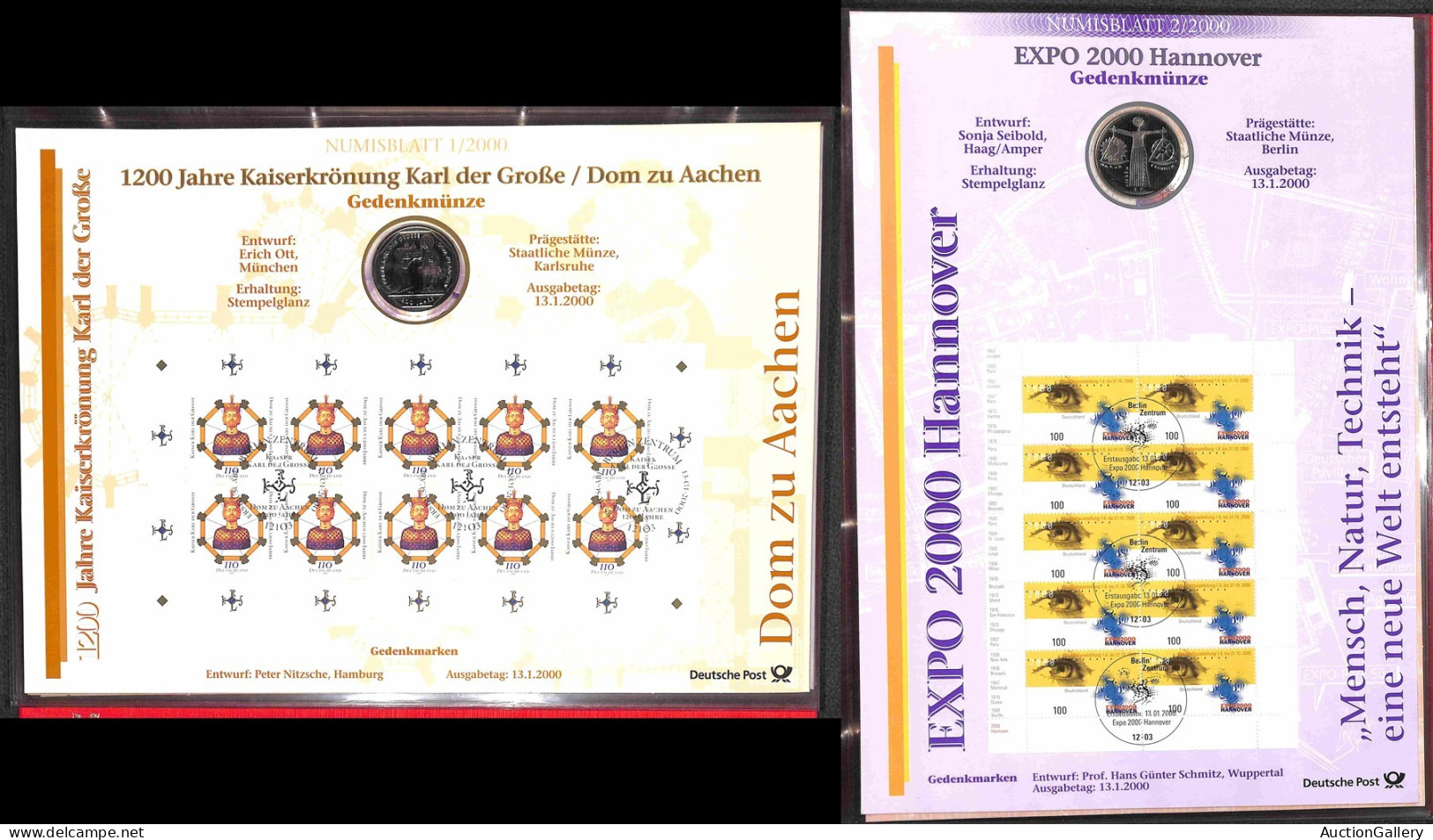 LOTTI & COLLEZIONI - NUMISBLATT - 1997/2002 - Collezione Di 17 Diversi In Album - Other & Unclassified