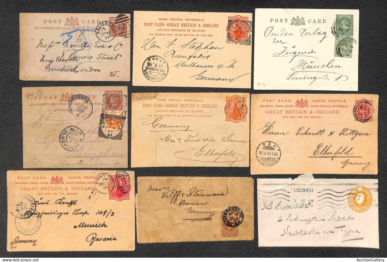 LOTTI & COLLEZIONI - GRAN BRETAGNA - 1892/1975 - Insieme Di 33 Interi Postali Di Cui 7 Cartoline + 26 Buste Del Periodo  - Sonstige & Ohne Zuordnung