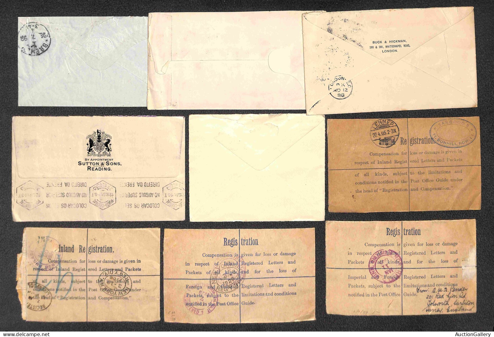 LOTTI & COLLEZIONI - GRAN BRETAGNA - 1892/1975 - Insieme di 33 interi postali di cui 7 cartoline + 26 buste del periodo 