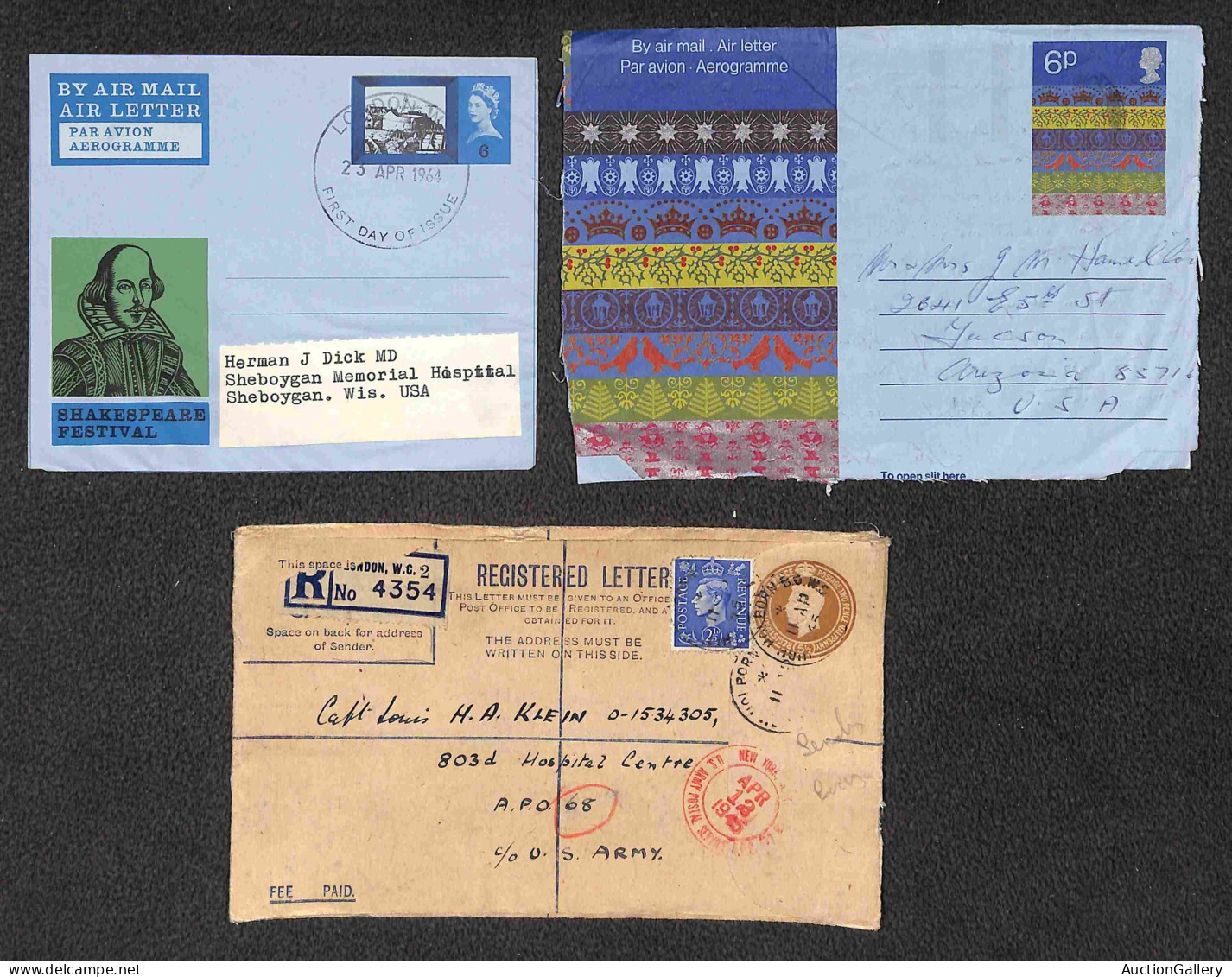 LOTTI & COLLEZIONI - GRAN BRETAGNA - 1892/1975 - Insieme di 33 interi postali di cui 7 cartoline + 26 buste del periodo 
