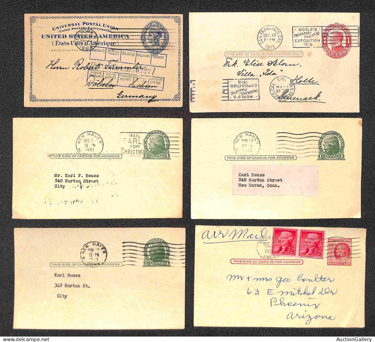 LOTTI & COLLEZIONI - STATI UNITI D'AMERICA - 1894/1964 - Piccolo Insieme Di 27 Interi Di Cui 6 Cartoline + 21 Buste - Nu - Sonstige & Ohne Zuordnung