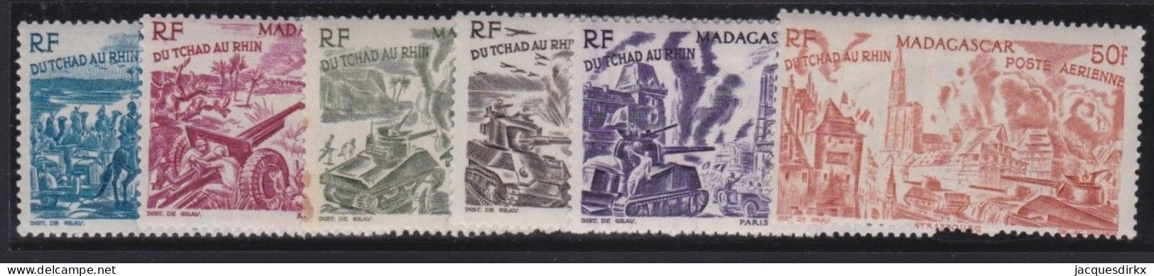 Madagascar   .  Y&T   .    PA 66/71   .      *     .     Neuf Avec Gomme - Unused Stamps