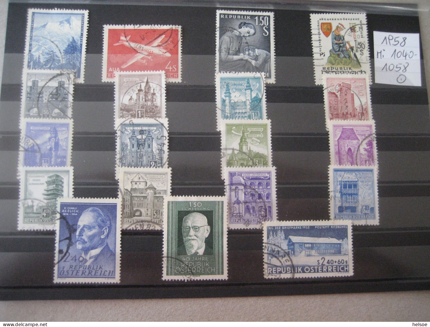 Österreich- Ganze Jahrgänge 1958, MiNr. 1040-1058 Gebraucht - Annate Complete